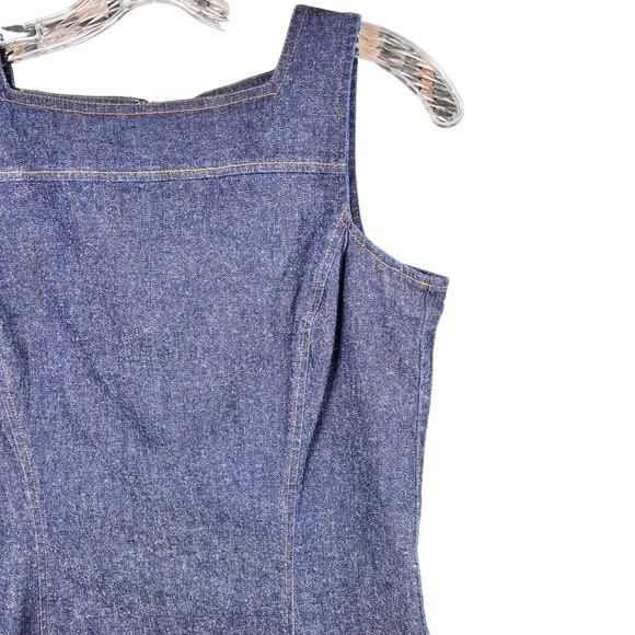Ann Taylor Denim Sleeveless Dress 6P - Picture 5 of 8